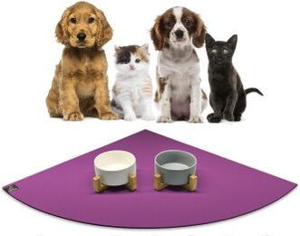 SANOZOO Napfunterlage Eckrund Pflaume 60 cm x 60 cm Öko-Tex Made in Germany – Bild 1 von 3