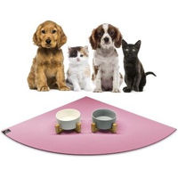Produktbild von SANOZOO Napfunterlage Eckrund Rosa 60 cm x 60 cm Öko-Tex Made in Germany