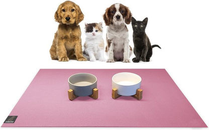 Sanozoo Napfunterlage für Hunde und Katzen OEKO-TEX Standard 100 Rosa 2er Pack - 2 x 30 cm – Bild 1 von 5