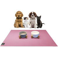 Produktbild von Sanozoo Napfunterlage für Hunde und Katzen OEKO-TEX Standard 100 Rosa 2er Pack - 2 x 30 cm