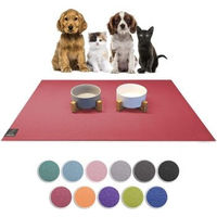 Produktbild von SANOZOO Napfunterlage für Katzen in Rot 80 cm mit Öko-Tex Zertifikat