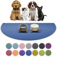 Produktbild von SANOZOO Napfunterlage Halbrund Blau Öko-Tex Made in Germany