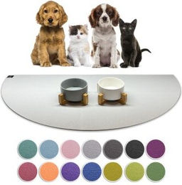 SANOZOO Napfunterlage Halbrund für Katzen Grau Öko-Tex 60 cm x 1,2 m - 60 cm – Bild 1 von 2
