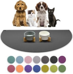 SANOZOO Napfunterlage Halbrund Grau 60 cm x 1,2 m Öko-Tex Made in Germany – Bild 1 von 2