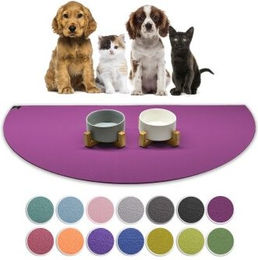 SANOZOO Napfunterlage Halbrund Lila Öko-Tex 80 cm x 1,6 m für Katzen – Bild 1 von 2