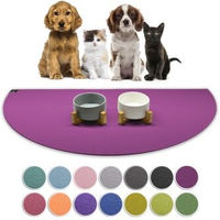 Produktbild von SANOZOO Napfunterlage Halbrund Lila Öko-Tex 80 cm x 1,6 m für Katzen