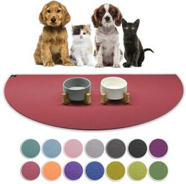 SANOZOO Napfunterlage Halbrund rot Öko-Tex Made in Germany – Bild 1 von 2