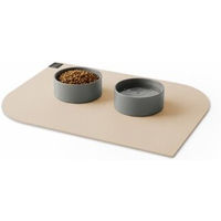 Produktbild von SANOZOO Napfunterlage Öko-Tex Blatt Sand Beige 60 x 90 cm