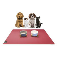 Produktbild von SANOZOO Napfunterlage Öko-Tex Rot 60 x 90 cm
