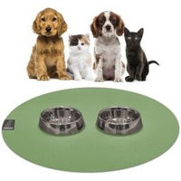 Produktbild von SANOZOO Runde Napfunterlage aus Öko-Tex Material 80 cm blassgrün