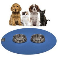 Produktbild von SANOZOO Runde Napfunterlage Blau Öko-Tex Made in Germany 1,2 m x 1,2 m