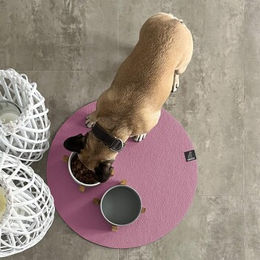 SANOZOO Runde Napfunterlage Öko-Tex Rosa 1,2 m x 1,2 m - 1,2 m – Bild 1 von 3