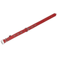 Produktbild von sarcia.eu Hundehalsband aus Leder mit Nieten in Rot 40mm 67cm