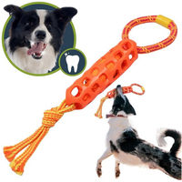 Produktbild von Sarcia.eu Zerrspielzeug für Hunde aus Baumwolle mit Gummimesh in Orange 40 cm