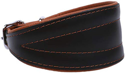 sarcia Hundehalband Chart Neo Schwarz-Braun aus Kunstleder 55 cm - 55 cm – Bild 1 von 2