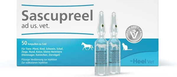 Sascupreel Injektionslösung für Tiere zur veterinärmedizinischen Anwendung – Bild 1 von 1