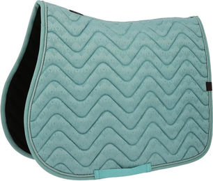 Satteldecke für Pferde Equithème aus Polyester in Blau und Türkis – Bild 1 von 1
