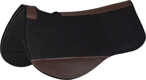 Satteldecke für Pferde Professional's Choice Schwarz aus Filz 79x81 cm – Bild 1 von 1