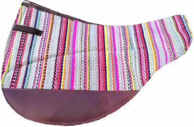 Produktbild von Satteldecke für Pferde Edix Saddles aus Filz bunt Größe M/L