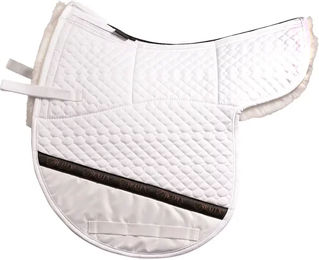 Produktbild von Satteldecke für Pferde Edix Saddles in Rot Weiß Größe M