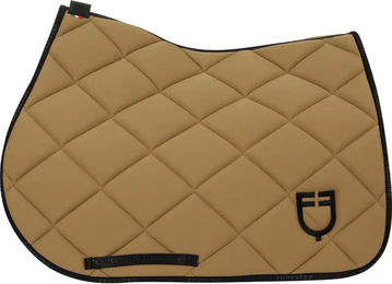Produktbild von Satteldecke für Pferde Equestro GP in Braun und Beige für Warmblut