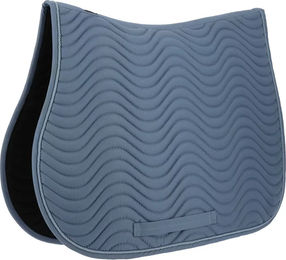 Produktbild von Satteldecke für Pferde Riding World Wave aus Polyester in Schwarz oder Blau Größe Full