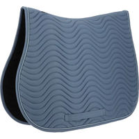 Produktbild von Satteldecke für Pferde Riding World Wave aus Polyester in Schwarz oder Blau Größe Full