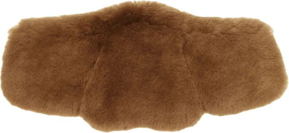 Sattelgurtpolster Equi-Soft von Mattes aus Lammfell in Braun – Bild 1 von 3