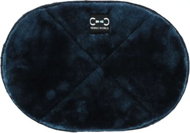 Sattelpad Riding World Doux aus Plüsch in Blau Marine – Bild 1 von 1