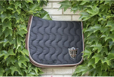 Produktbild von Sattelunterlage Paddock Sports Origine für Pferde aus Baumwolle Schwarz