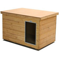 Produktbild von Sauerland Hundehütte Lassie mit Flachdach aus Holz in Braun