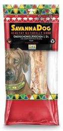 Produktbild von SavannaDog Naturkaukäule Oberschenkelknochen Strauß für Hunde 350g