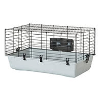 Produktbild von Savic Ambiente Kleintierkäfig aus Metall mit Heuraufe Größe L in Apfelgrün