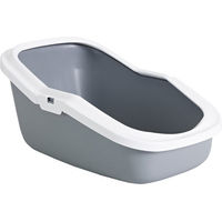 Produktbild von Savic Aseo Katzentoilette Schalentoilette aus Kunststoff Grau Weiß