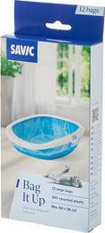 Savic Bag it Up Katzenklosack Beutel Large Transparent Blau Kunststoff 36 Stück - 12 Stk. – Bild 1 von 3