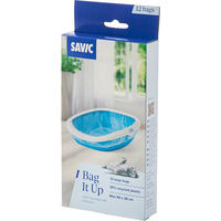 Produktbild von Savic Bag it Up Katzenklosack Beutel Large Transparent Blau Kunststoff 36 Stück - 12 Stk.