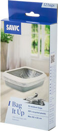 Savic Bag it Up Müllbeutel für Katzentoiletten Medium 42 cm Transparent – Bild 1 von 7