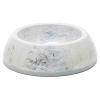 Produktbild von Savic Delice 2 Futternapf für Hunde und Katzen aus Kunststoff in Marmor-Optik 0,6l - 0,6 l