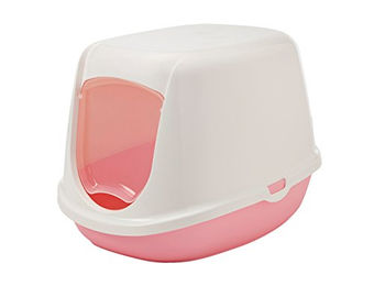 Savic Duchesse Katzentoilette für Kitten Rosa Weiß – Bild 1 von 12
