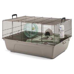 Savic Hamsterkäfig Duncan Braun Grau 67x49x36,5cm mit Zubehör – Bild 1 von 3