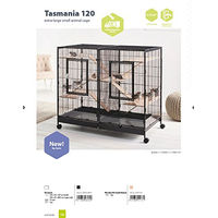 Produktbild von Savic Holzset und Zubehörkit zur Umrüstung für Kleintierkäfig Tasmania 120 für Chinchillas, Degus und Ratten mit 6 Plattformen und 6 Treppen