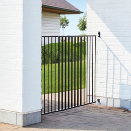 Savic Hundezaun aus Metall Schwarz Outdoor Wasserabweisend – Bild 1 von 3