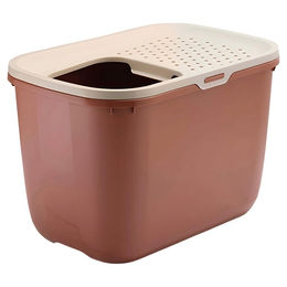 Savic Katzentoilette Hop In Champagne-Rose/Terrakotta – Bild 1 von 4
