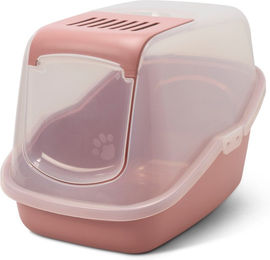 Produktbild von Savic Katzentoilette Nestor Haubentoilette aus Kunststoff in Rosa Transparent