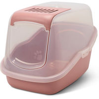 Produktbild von Savic Katzentoilette Nestor Haubentoilette aus Kunststoff in Rosa Transparent