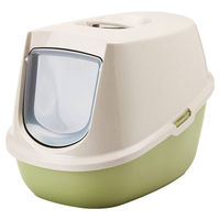 Produktbild von Savic Manon Haubentoilette für Katzen aus Kunststoff in Grün oder Beige