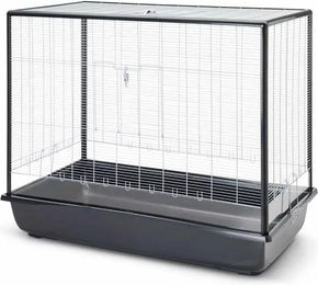 Savic Nagerheim Aura Plexi Nagetierkäfig für Mäuse und Zwerghamster Silber-Schwarz 118 x 64 x 94 cm – Bild 1 von 2