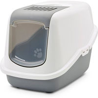 Produktbild von Savic Nestor Haubentoilette für Katzen Grau Weiß Medium - 4 x 1 Stk.