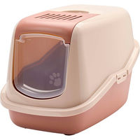 Produktbild von Savic Nestor Haubentoilette für Katzen in Rosa und Rot