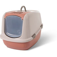 Produktbild von Savic Nestor Jumbo Haubentoilette für Katzen in Rosa und Rot aus Kunststoff